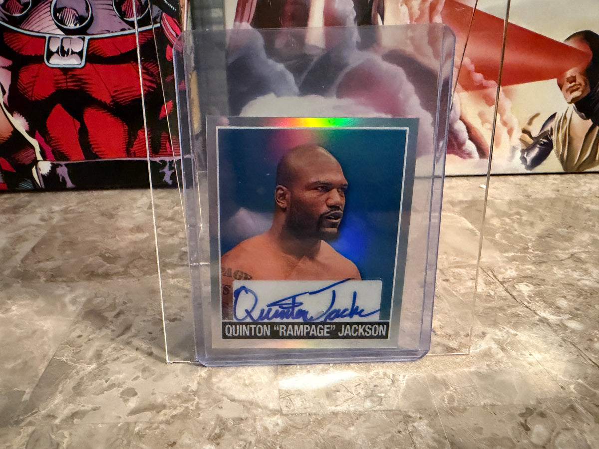 Quentin Rampage Jackson 2026 Leaf Metal Ring Kings 1948 Auto Platinum /8