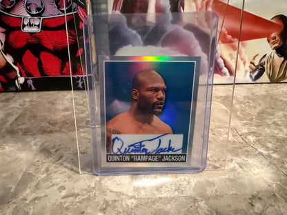 Quentin Rampage Jackson 2026 Leaf Metal Ring Kings 1948 Auto Platinum /8