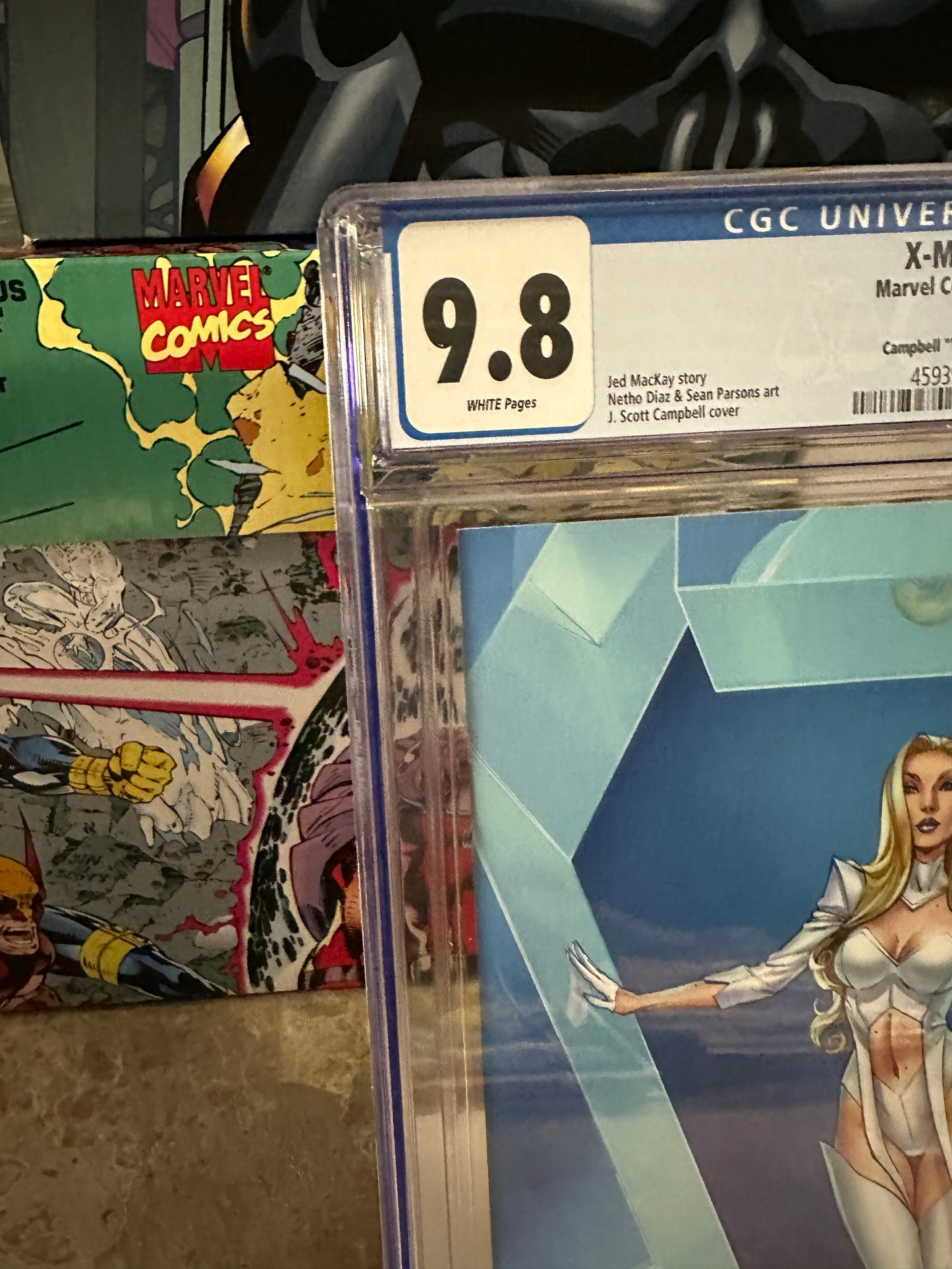 X-Men: #4 CGC 9.8 Campbell Virgin (2024 Marvel) - New Case