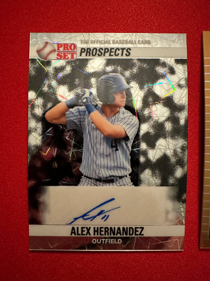 Alex Hernandez 2026 Leaf Pro Set Two-Card Prospect Lot 1/1s
