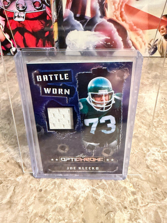 2026 Leaf Optichrome Football Battle Worn Joe Klecko Game-Used /5