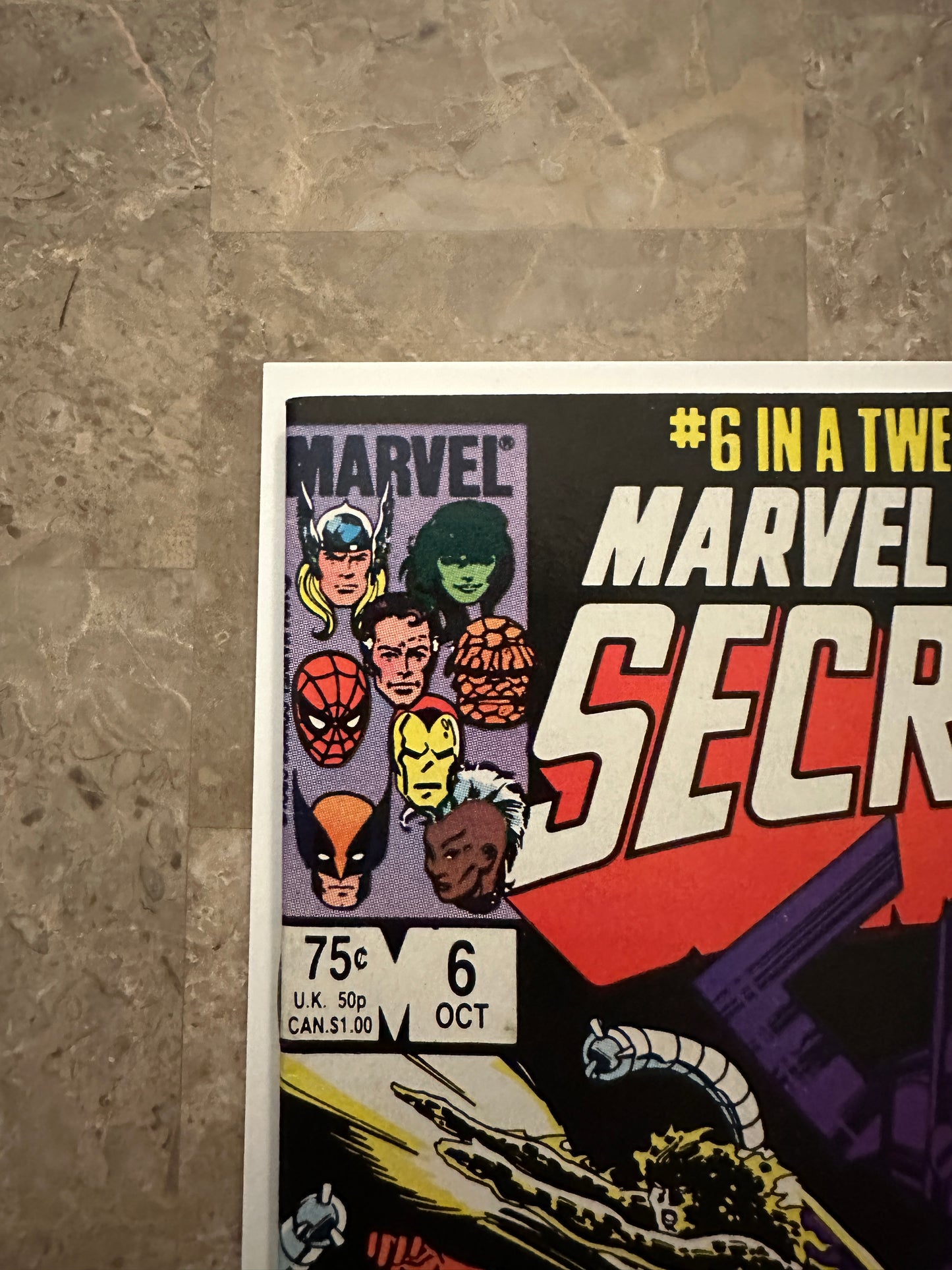 Marvel Super Heroes: Secret Wars #6 VF- 7.5 (Marvel Comics 1984)