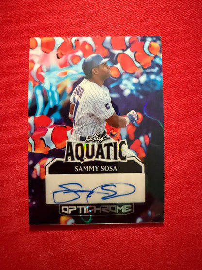 Sammy Sosa 2025 Leaf Optichrome Baseball Aquatic Auto Clownfish 1/1
