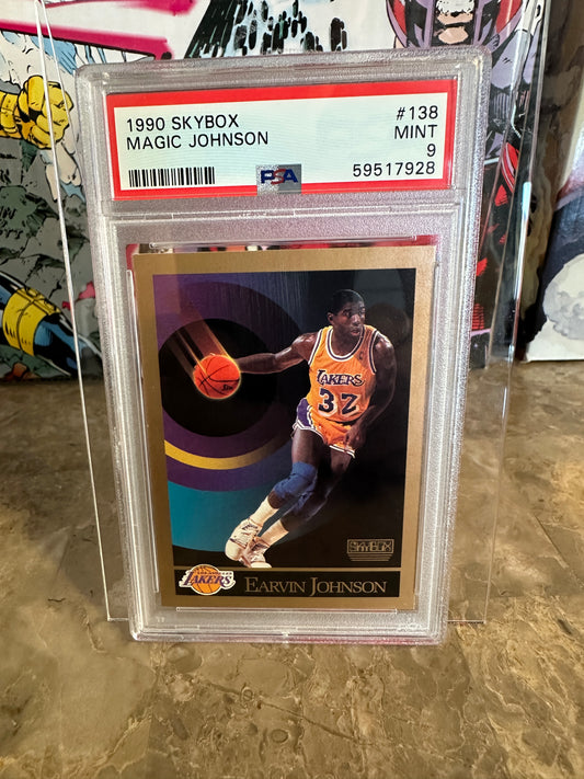 Magic Johnson #138 PSA 9 Mint (1990 Skybox)