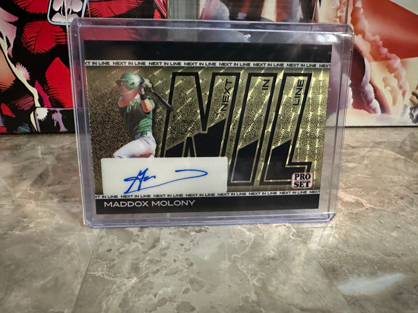 Maddox Molony 2026 Leaf Pro Set Next In Line Super Gold Prismatic Autograph True 1/1