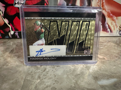 Maddox Molony 2026 Leaf Pro Set Next In Line Super Gold Prismatic Autograph True 1/1