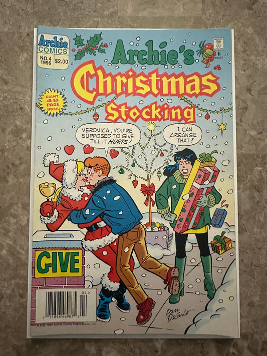 Archie's Christmas Stocking #4 Newsstand VF- 7.5 (Archie 1996)