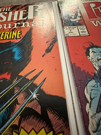Punisher War Journal #1-14 High Grade Newsstand Starter Set (1988 Marvel)