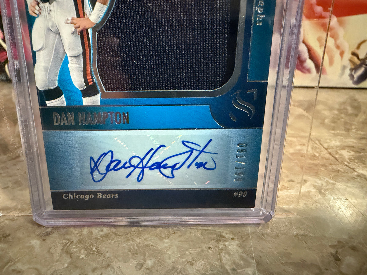 Dan Hampton 2025 Panini Silhouette Football Silhouette Autographs Patch /199