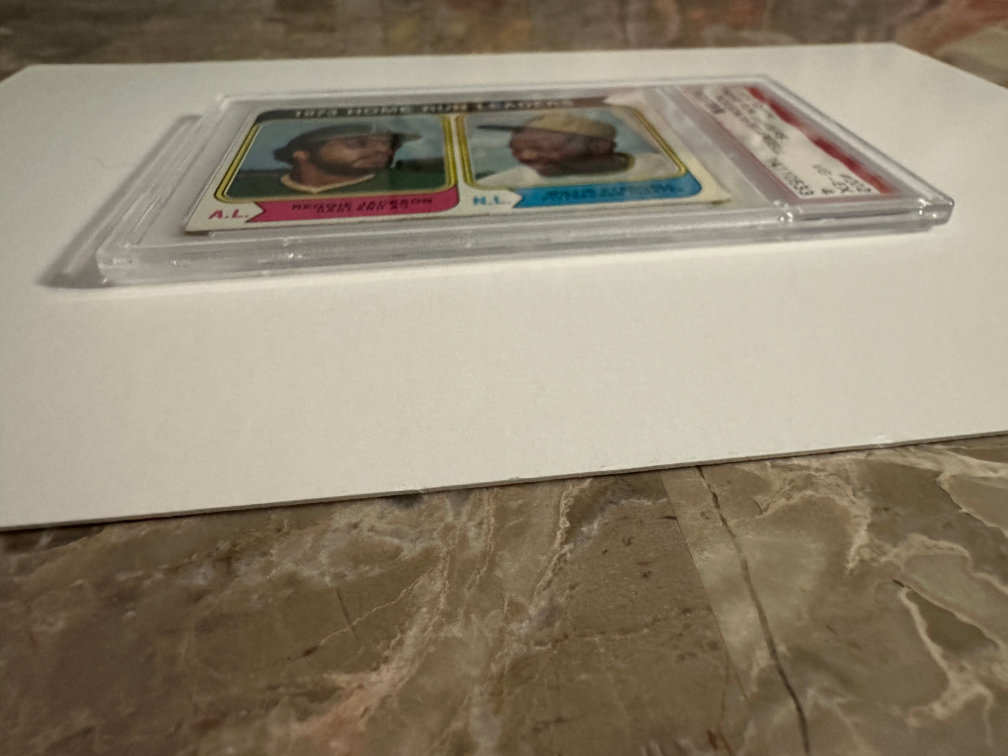 Reggie Jackson/Willie Stargell HR Leaders #202 PSA Graded VG-EX 4 (1974 Topps)