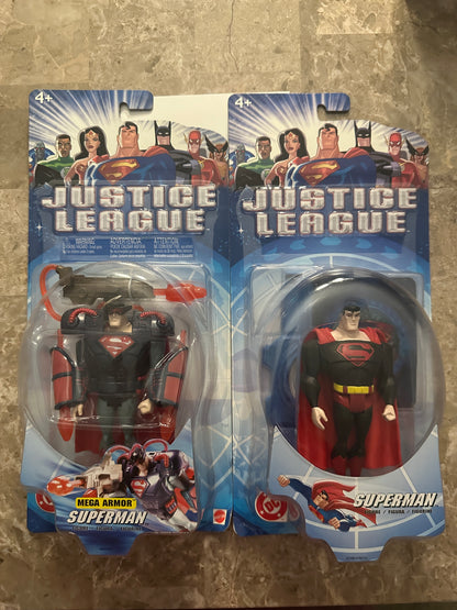 Justice League Animated Superman & Superman Mega Armor (Mattel) - New Sealed