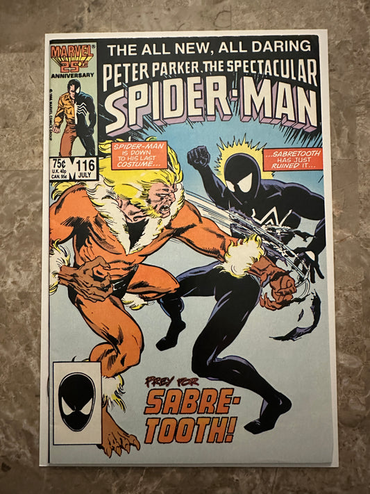 Spectacular Spider-Man #116 VF- 7.5 (1986 Marvel)
