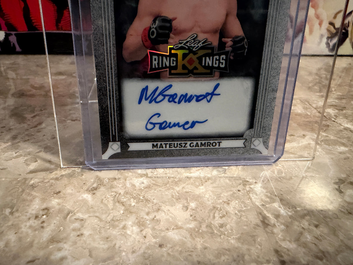 Mateusz Gamrot 2026 Leaf Metal Ring Kings Metal Inscriptions Gamer Auto 1/1