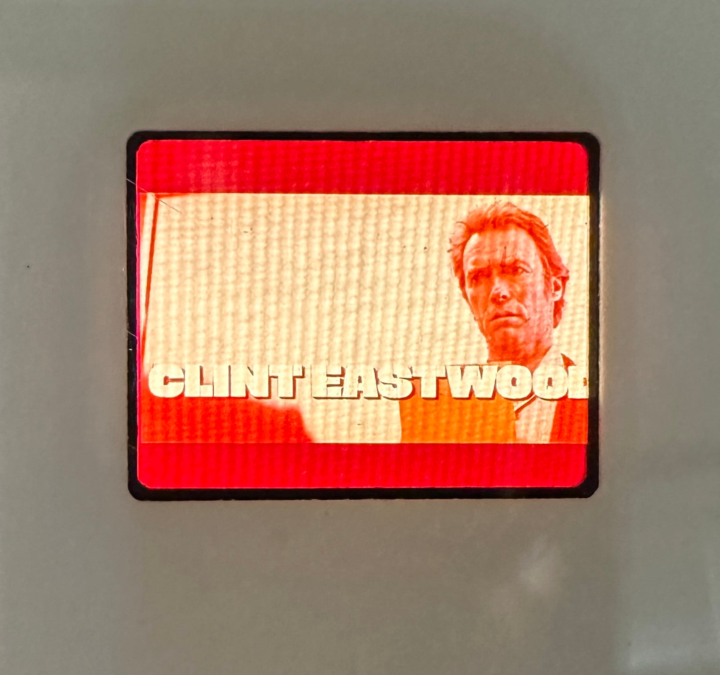 2026 Leaf Slideshow CLINT EASTWOOD Metal /25 Name On Screen Title Card SLIDE