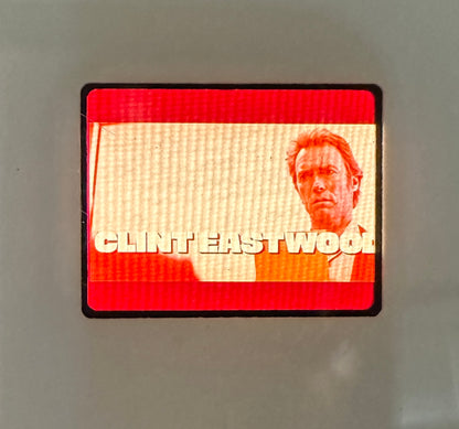2026 Leaf Slideshow CLINT EASTWOOD Metal /25 Name On Screen Title Card SLIDE