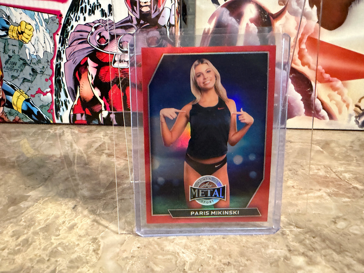 Paris Mikinski 2026 Leaf Women of Sport Base Red Prismatic /3 #101