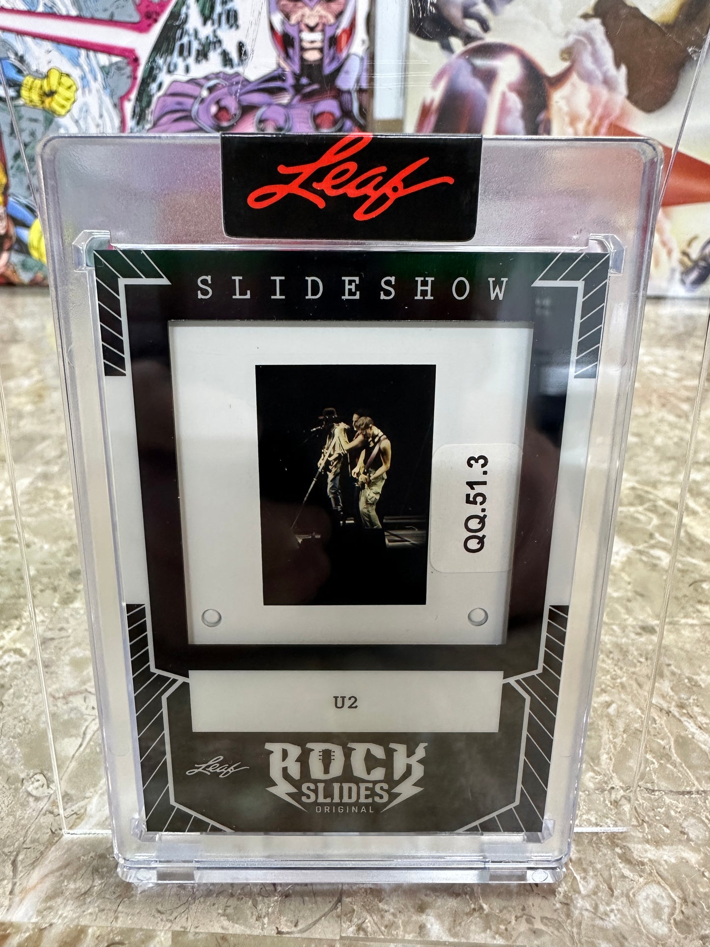 2026 Leaf Slideshow U2 Encased Original Rock Slides Insert