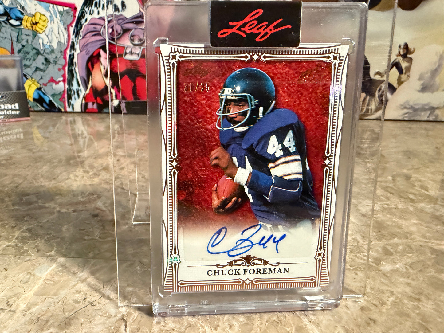 Chuck Foreman 2026 Leaf Art of Sport Base Auto Bronze /35