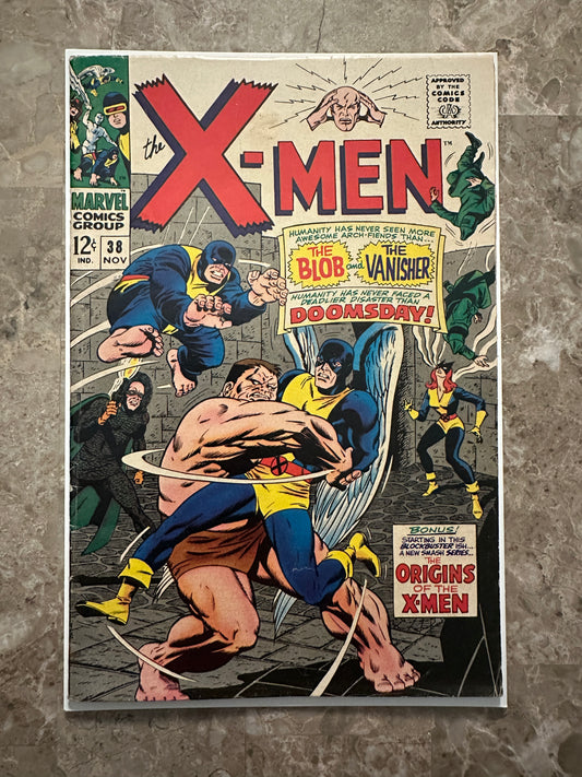X-Men #38 FN- 5.5 (1967 Marvel Comics)