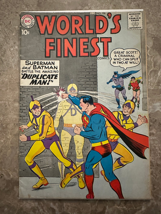 World's Finest #106 VG- 3.5 (DC Comics 1959)