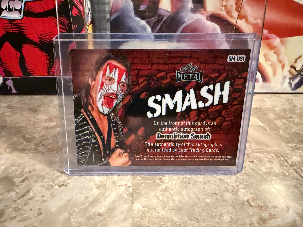 Demolition Smash 2026 Leaf Metal Ring Kings Smash Auto Black /10