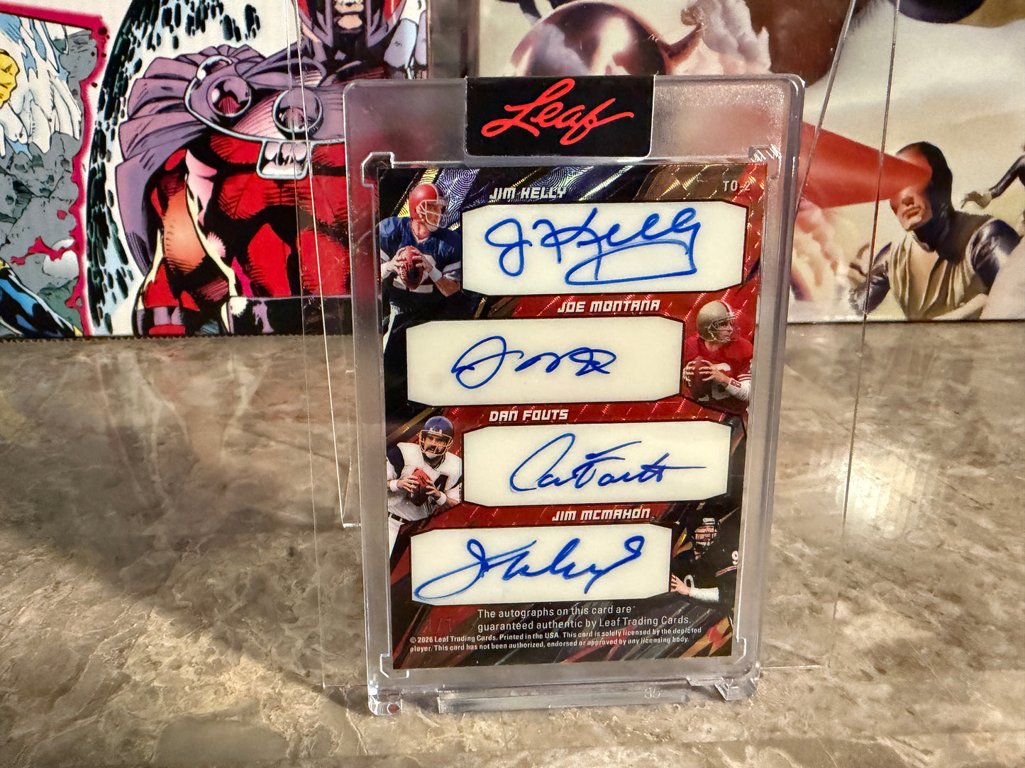 Peyton Manning Brees Favre 2026 Leaf Signature Series Ocho 8-Auto Super 1/1