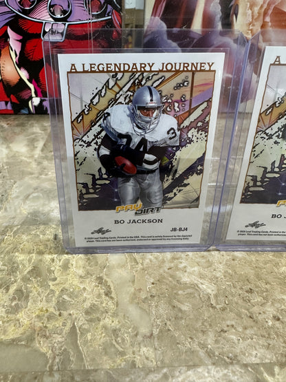 BO JACKSON & BARRY SANDERS 2026 Paydirt Legendary Journey Lot - /3, /30, /75