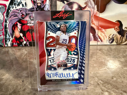 Milaysia Fulwiley 2026 Leaf Independence Day Base Auto 250th Anniversary /4