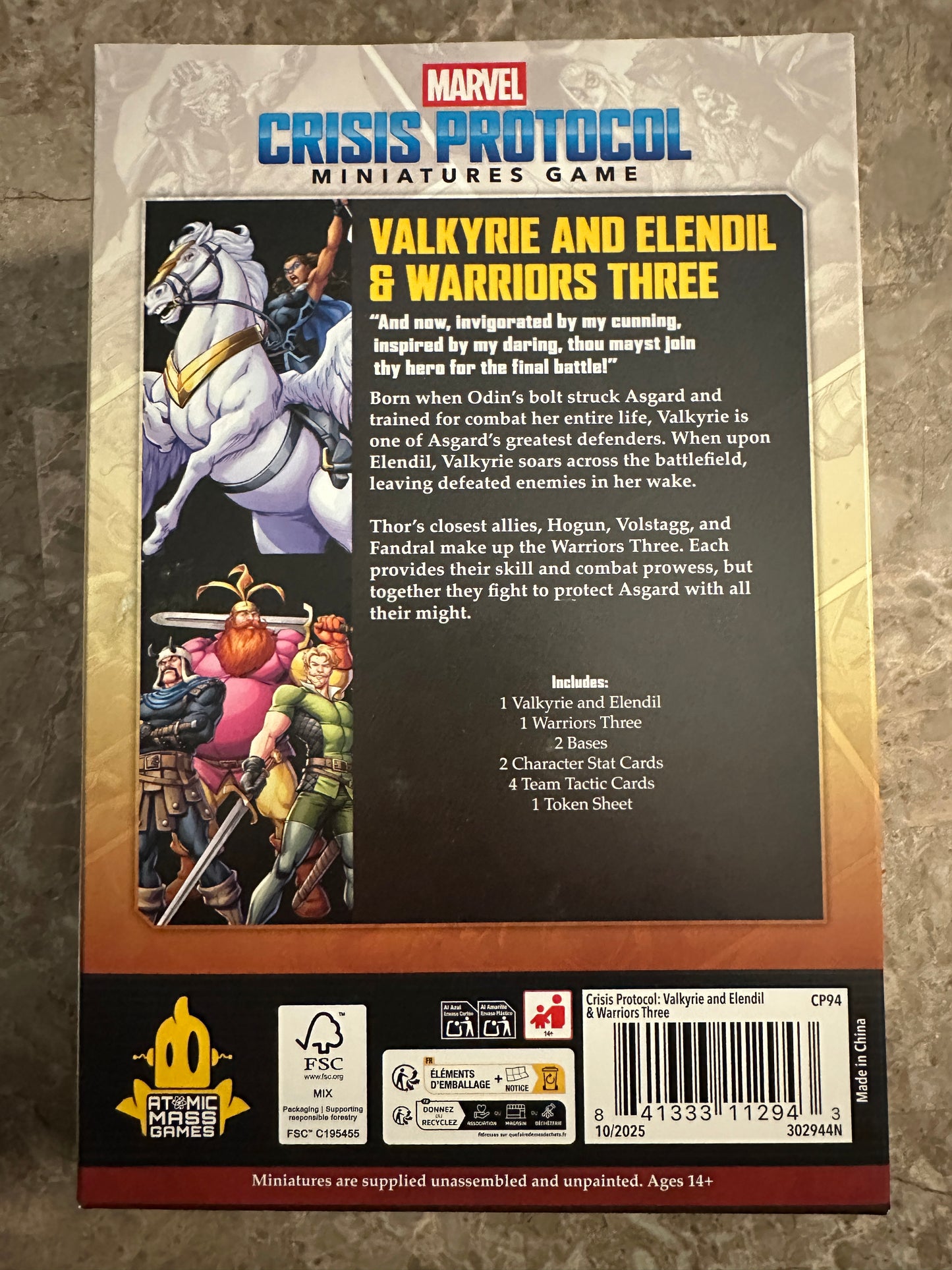Marvel Crisis Protocol: Valkyrie on Elendil & Warriors Three