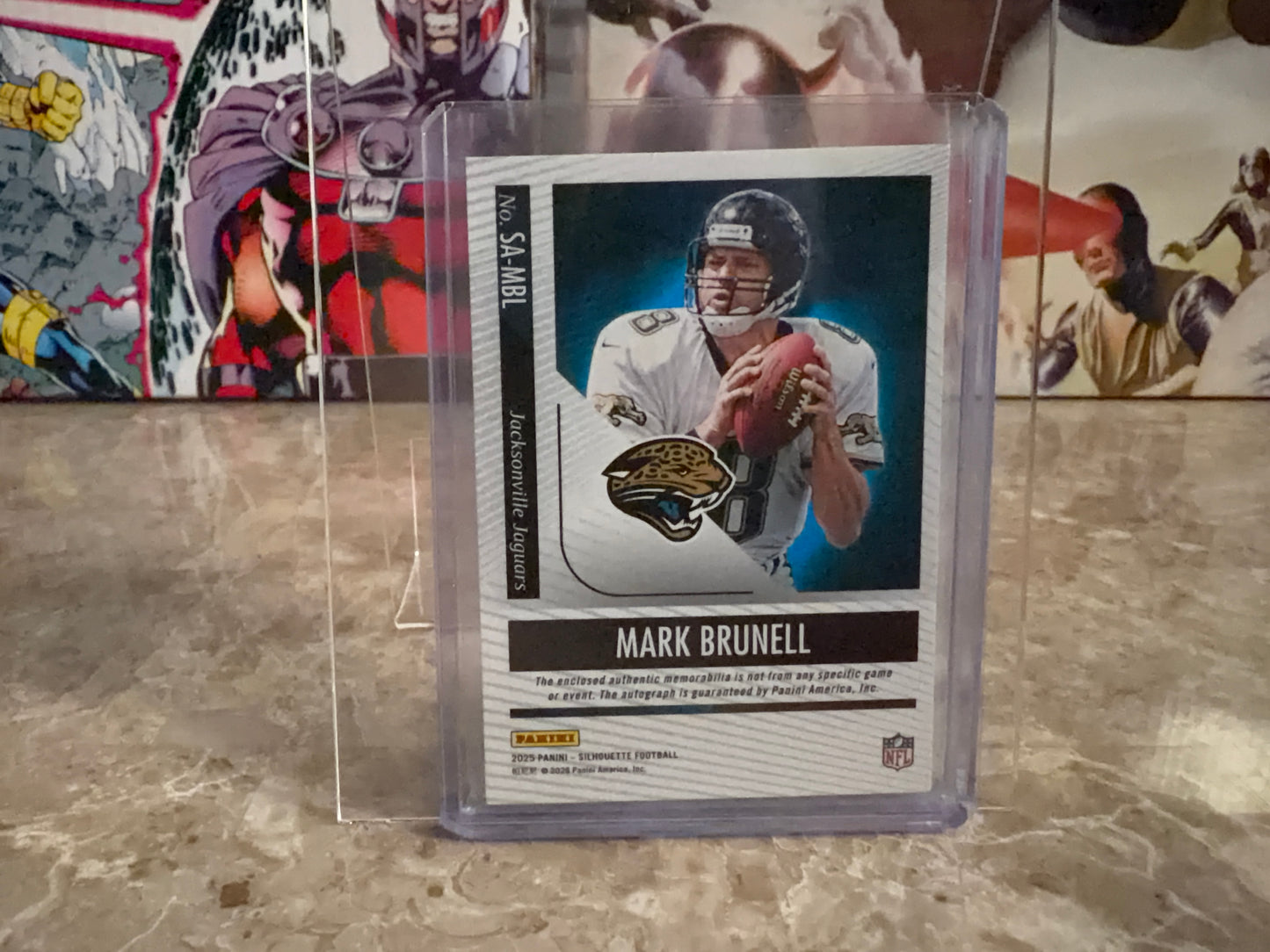 Mark Brunell 2025 Panini Silhouette Football Silhouette Autographs Patch Auto /199