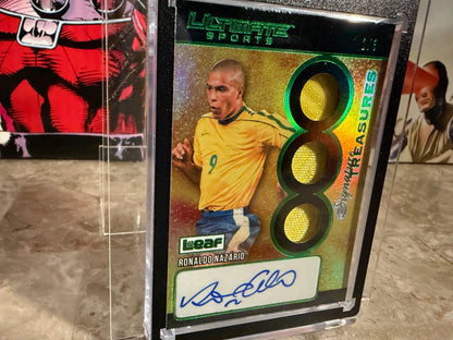 Ronaldo Nazario 2026 Leaf Ultimate Sports Signature Treasures Auto Game-Used Patch /3