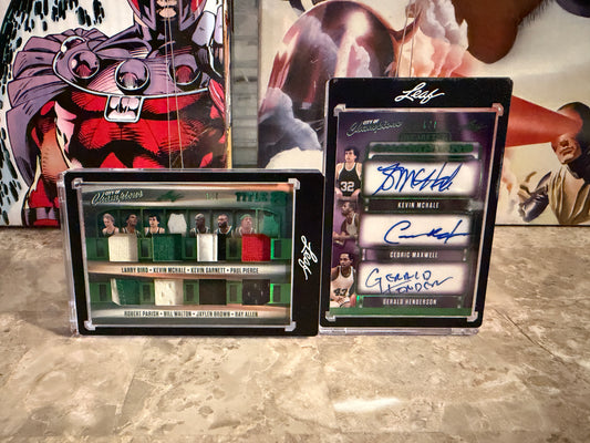 2026 Leaf City of Champions Boston Celtics Green Color Match Lot Auto Relic /6