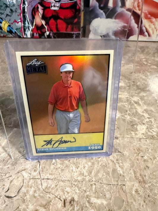 2026 Leaf Metal Football Steve Spurrier 1950 Gold Prismatic 1/1