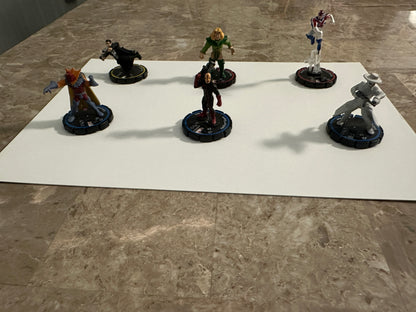 HeroClix Ultimates Lot Punisher, Captain Britain Experienced/Veterans (2005 WizKids)