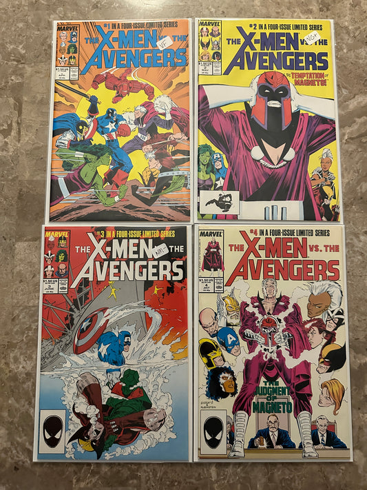 X-Men vs the Avengers #1-4 Full Set High Grade (Marvel Comics 1987)