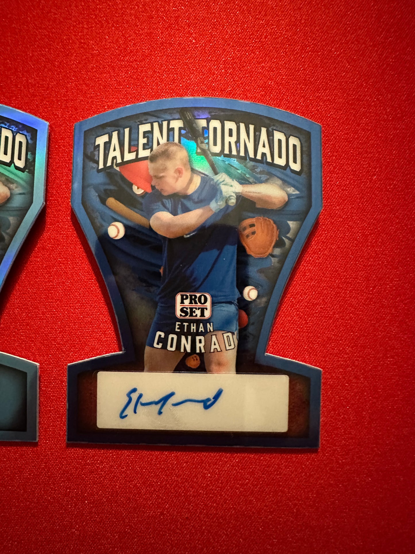 Ethan Conrad 2026 Pro Set Talent Tornado Lot /5 Blue AUTO & /8 Platinum