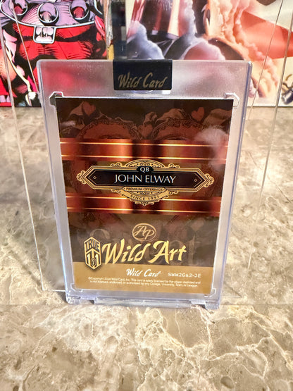 2026 Wild Card Wild Art Gold Vinyl True 1/1 John Elway Non-Auto (Street Art / Sweet)