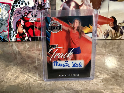 Makenzie Steele 2026 Leaf Metal Women Of Sport Right On Track Auto Black 1/1