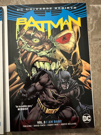 Batman Vol 1,2&3 TPB DC Universe Rebirth (2016 DC)