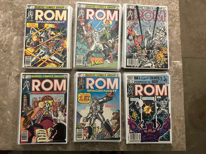 Rom #1-75, Annual #1-4 Near Full Run Lot of 73 - 70 Newsstands, New Bags and Boards