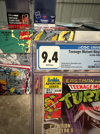 Teenage Mutant Ninja Turtles Adventures #1 Newsstand CGC 9.4 (1989) - New Case