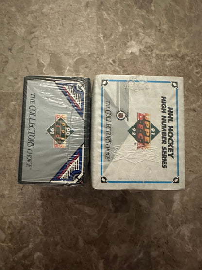 1990-1991/1991-1992 Upper Deck Hockey High Number Series Box - Sealed