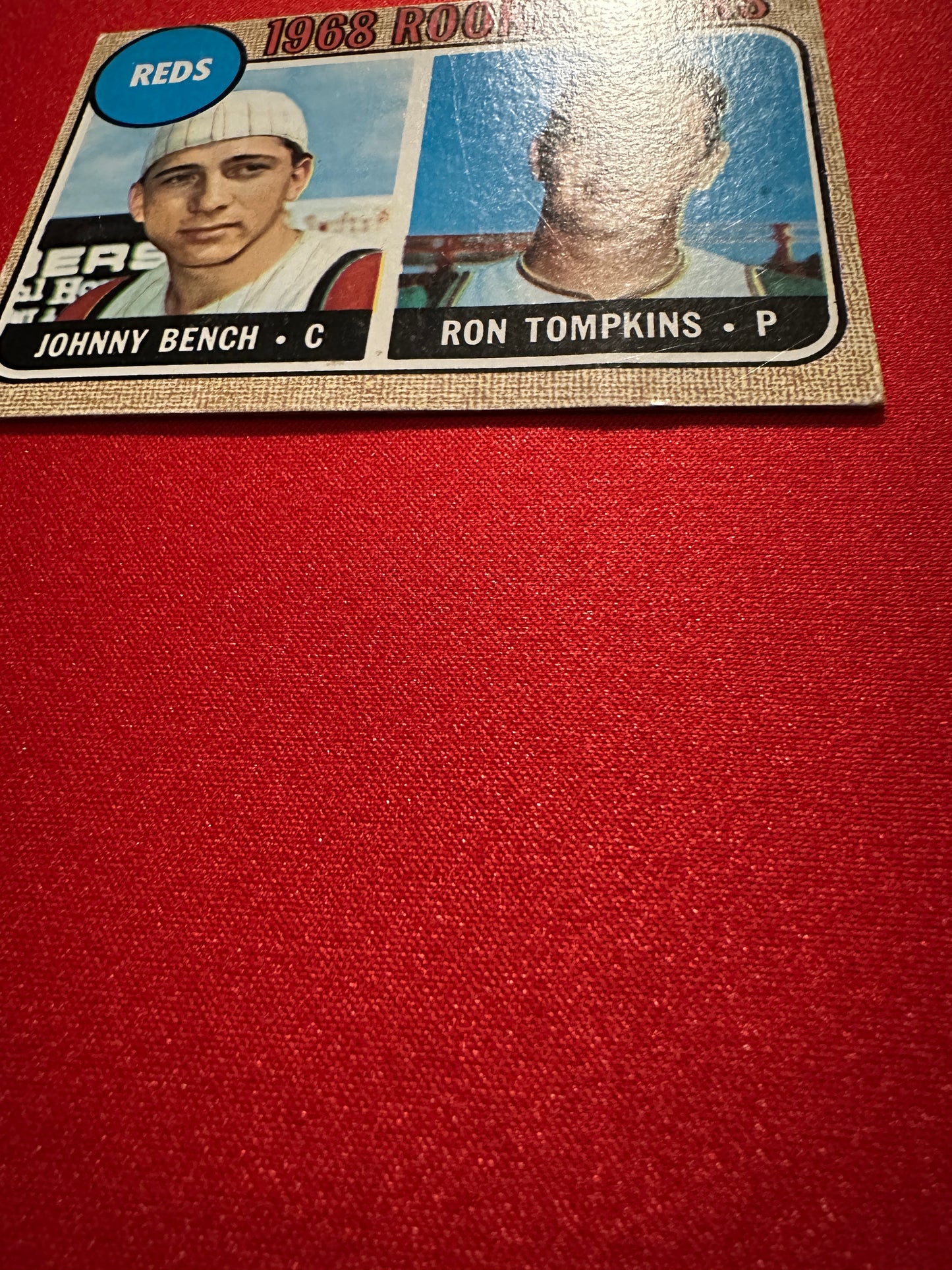 1968 Topps #247 Johnny Bench Rookie RC - Great Color - Clean Back - No Creases