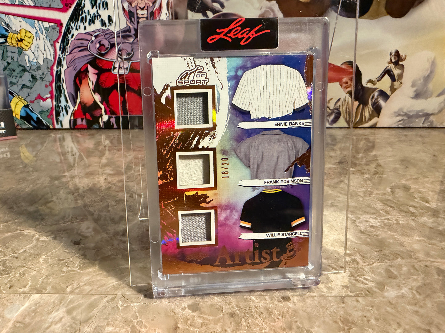 2026 Leaf Art of Sport Artist 3 Patch Ernie Banks Frank Robinson Willie Stargell