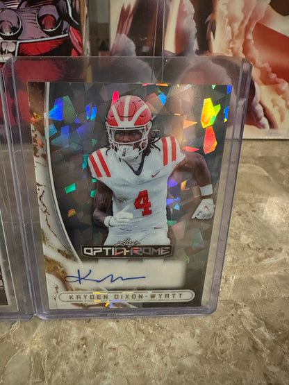 Kayden Dixon-Wyatt 2025 Leaf Trinity 1/1 & 2026 Leaf Optichrome /9 AUTO Lot - USC