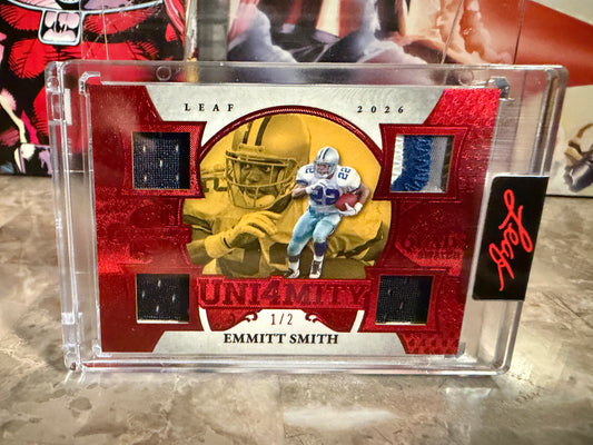 Emmitt Smith 2026 Leaf Spectacular Football Uni4mity Game-Used /2