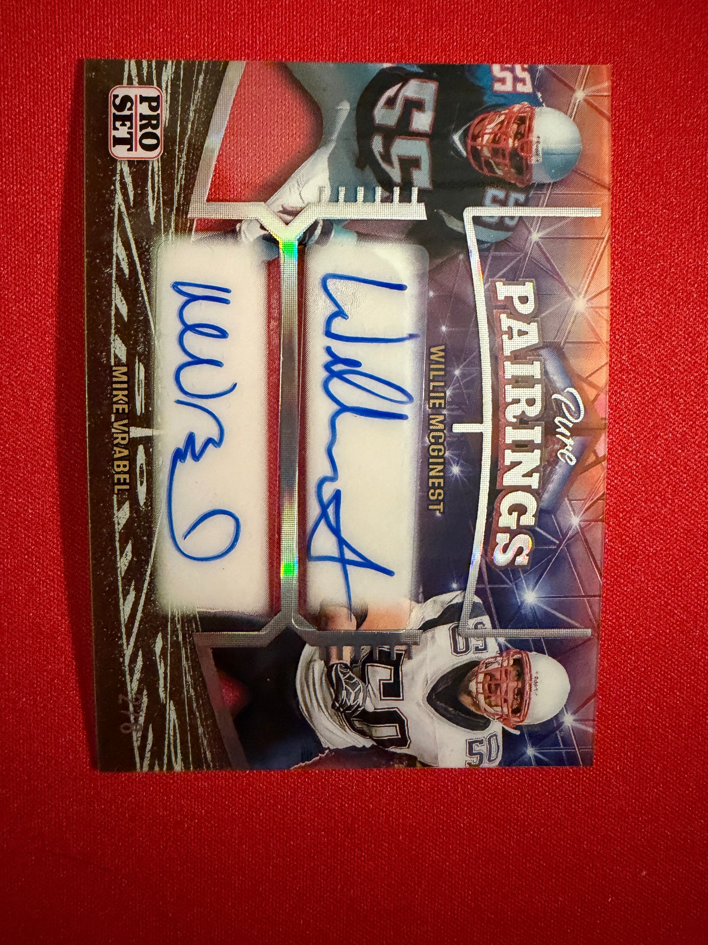 Willie McGinest Mike Vrabel 2026 Leaf Pro Set Metal Pure Pairings Acetate Dual Auto /8