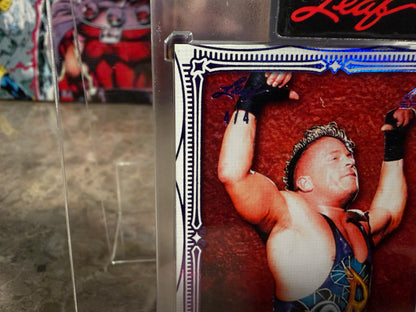 2026 Leaf Art of Sport Rob Van Dam Base Auto Purple 4/4 Bookend