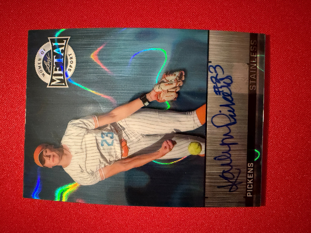 Karlyn Pickens 2026 Leaf Women of Sport Stainless Auto Platinum Lava 1/1
