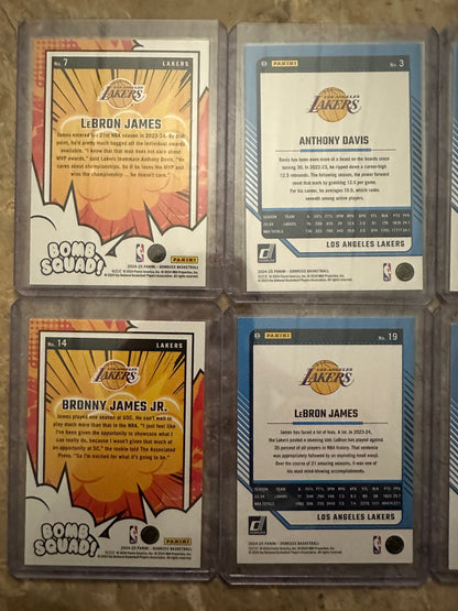 2024 Panini Donruss Basketball LA Lakers Team Set (11 cards)